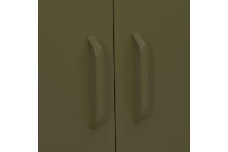 Varastokaappi oliivinvihreä 80x35x101,5 cm teräs - Säilytys - Kaappi - Säilytyskaappi