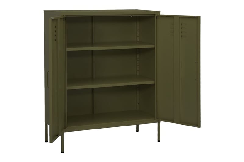 Varastokaappi oliivinvihreä 80x35x101,5 cm teräs - Säilytys - Kaappi - Säilytyskaappi