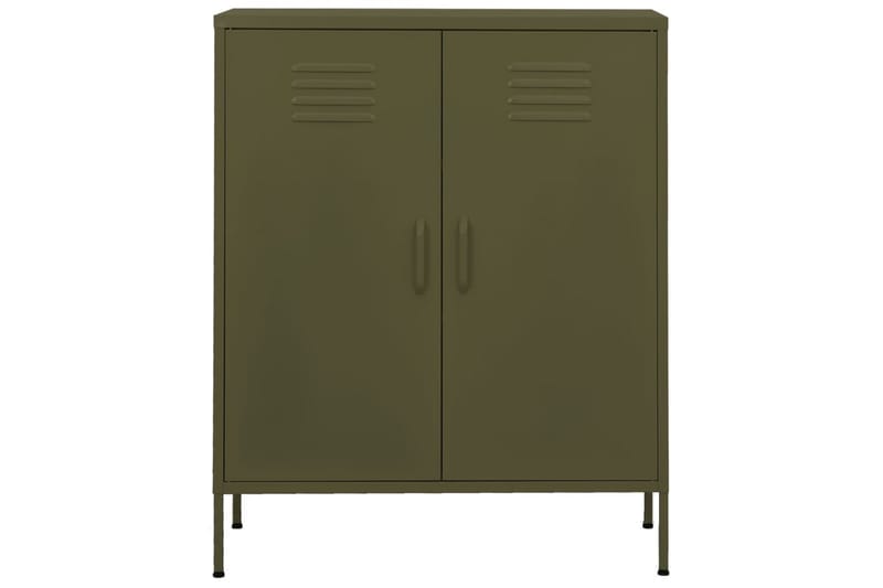 Varastokaappi oliivinvihreä 80x35x101,5 cm teräs - Säilytys - Kaappi - Säilytyskaappi