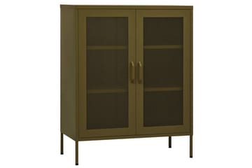 Varastokaappi oliivinvihreä 80x35x101,5 cm teräs - Säilytys - Kaappi - Säilytyskaappi