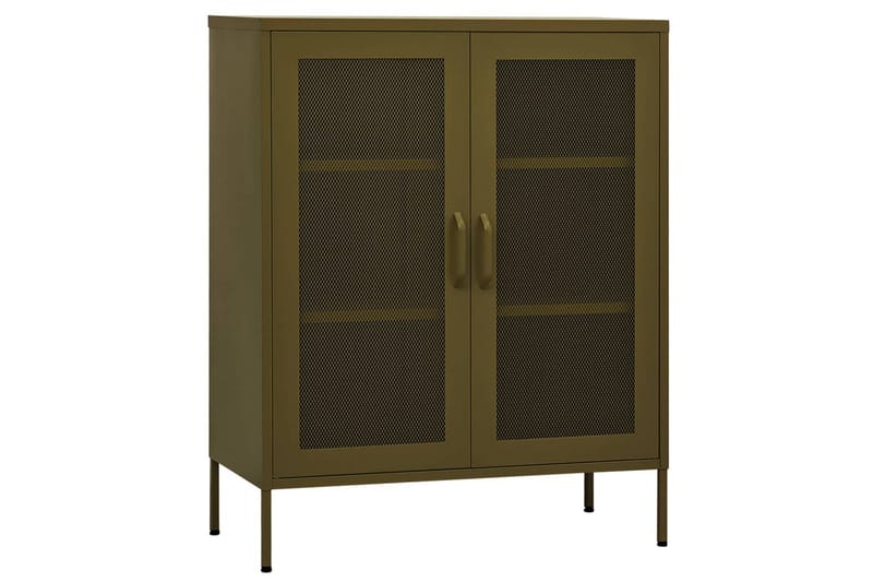 Varastokaappi oliivinvihreä 80x35x101,5 cm teräs - Säilytys - Kaappi - Säilytyskaappi