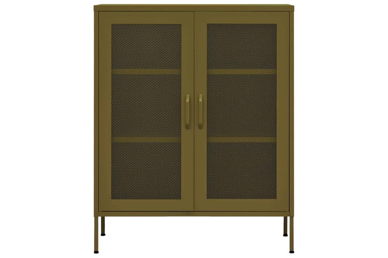 Varastokaappi oliivinvihreä 80x35x101,5 cm teräs - Säilytys - Kaappi - Säilytyskaappi