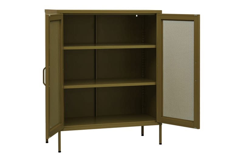 Varastokaappi oliivinvihreä 80x35x101,5 cm teräs - Säilytys - Kaappi - Säilytyskaappi