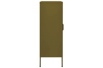 Varastokaappi oliivinvihreä 80x35x101,5 cm teräs - Säilytys - Kaappi - Säilytyskaappi