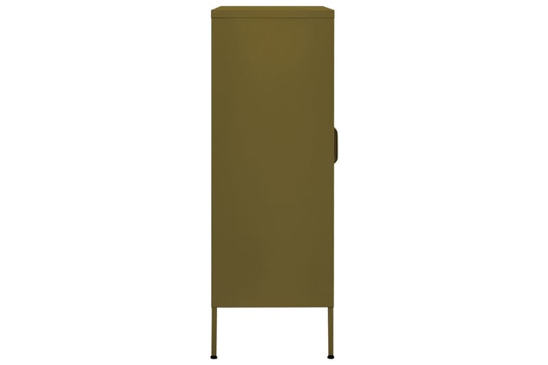 Varastokaappi oliivinvihreä 80x35x101,5 cm teräs - Säilytys - Kaappi - Säilytyskaappi