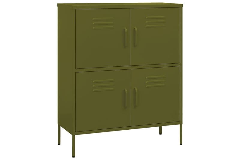 Varastokaappi oliivinvihreä 80x35x101,5 cm teräs - Säilytys - Kaappi - Säilytyskaappi