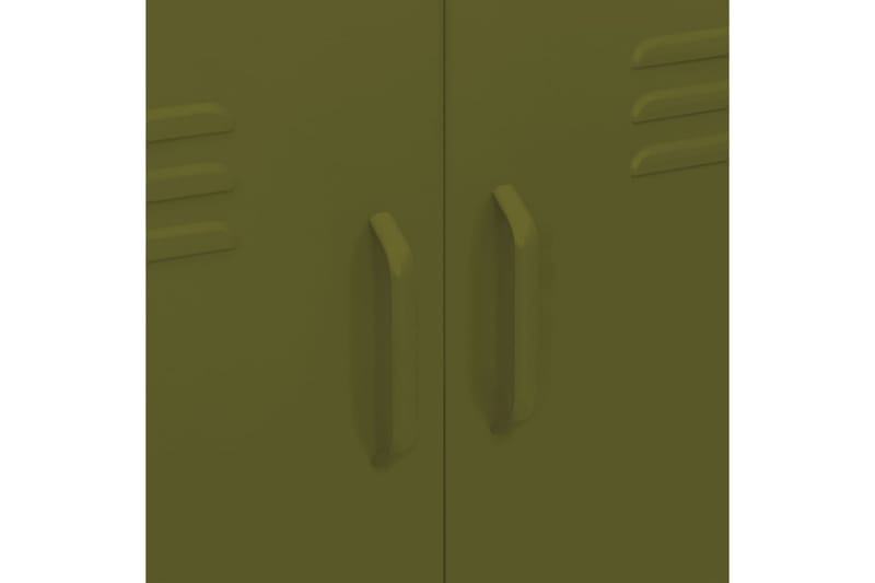 Varastokaappi oliivinvihreä 80x35x101,5 cm teräs - Säilytys - Kaappi - Säilytyskaappi