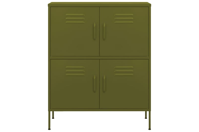 Varastokaappi oliivinvihreä 80x35x101,5 cm teräs - Säilytys - Kaappi - Säilytyskaappi