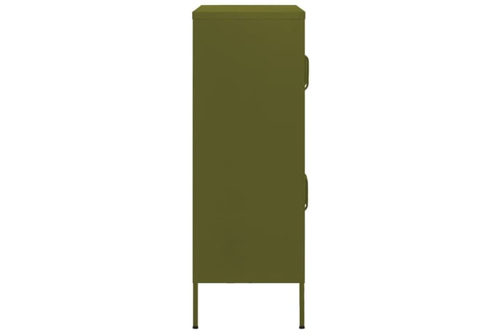 Varastokaappi oliivinvihreä 80x35x101,5 cm teräs - Säilytyskaappi - Pukukaappi