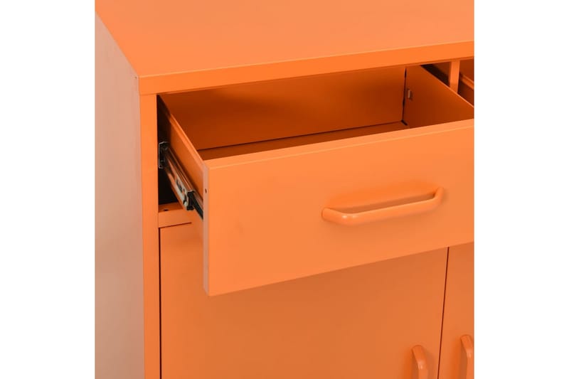 Varastokaappi oranssi 80x35x101,5 cm teräs - Säilytys - Kaappi - Säilytyskaappi