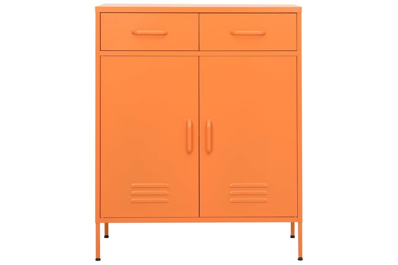 Varastokaappi oranssi 80x35x101,5 cm teräs - Säilytys - Kaappi - Säilytyskaappi