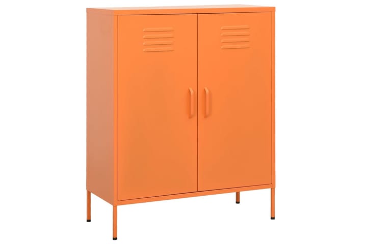 Varastokaappi oranssi 80x35x101,5 cm teräs - Säilytyskaappi - Pukukaappi