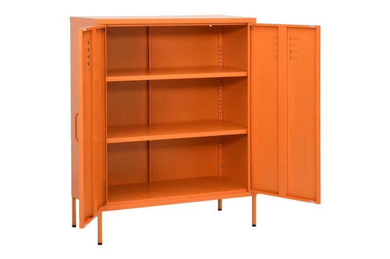 Varastokaappi oranssi 80x35x101,5 cm teräs - Säilytys - Kaappi - Säilytyskaappi