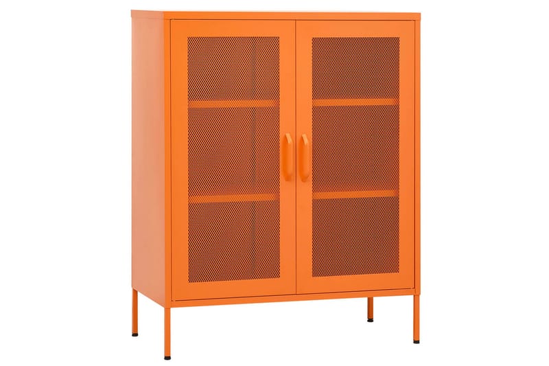 Varastokaappi oranssi 80x35x101,5 cm teräs - Säilytys - Kaappi - Säilytyskaappi