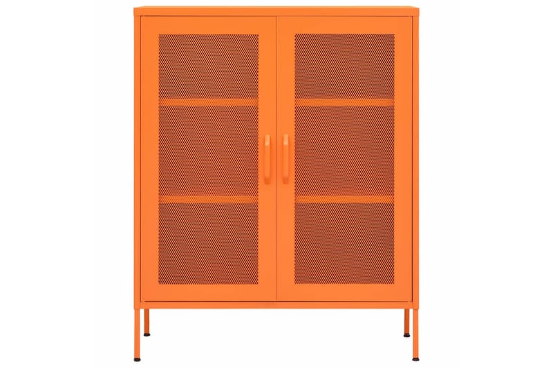 Varastokaappi oranssi 80x35x101,5 cm teräs - Säilytys - Kaappi - Säilytyskaappi