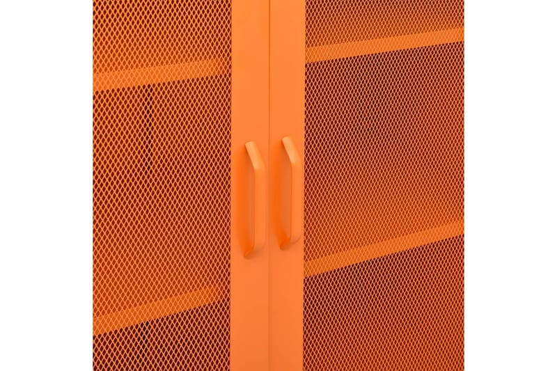 Varastokaappi oranssi 80x35x101,5 cm teräs - Säilytys - Kaappi - Säilytyskaappi