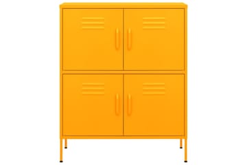 Varastokaappi sinapinkeltainen 80x35x101,5 cm teräs - Säilytys - Kaappi - Säilytyskaappi