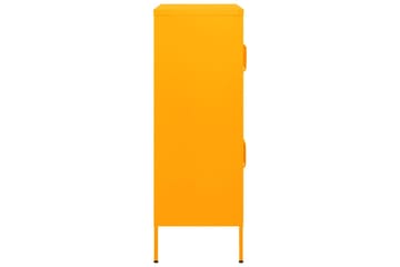 Varastokaappi sinapinkeltainen 80x35x101,5 cm teräs - Säilytys - Kaappi - Säilytyskaappi