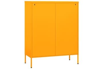 Varastokaappi sinapinkeltainen 80x35x101,5 cm teräs - Säilytys - Kaappi - Säilytyskaappi