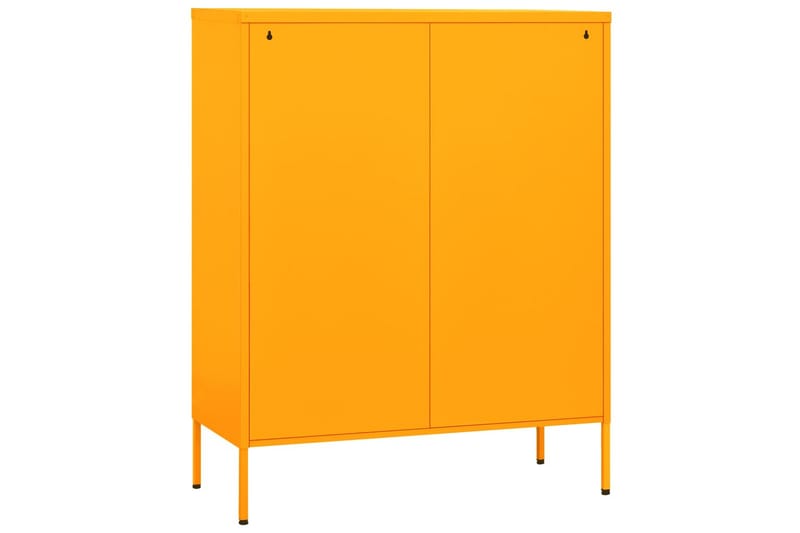 Varastokaappi sinapinkeltainen 80x35x101,5 cm teräs - Säilytys - Kaappi - Säilytyskaappi