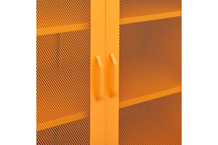 Varastokaappi sinapinkeltainen 80x35x101,5 cm teräs - Säilytyskaappi - Pukukaappi