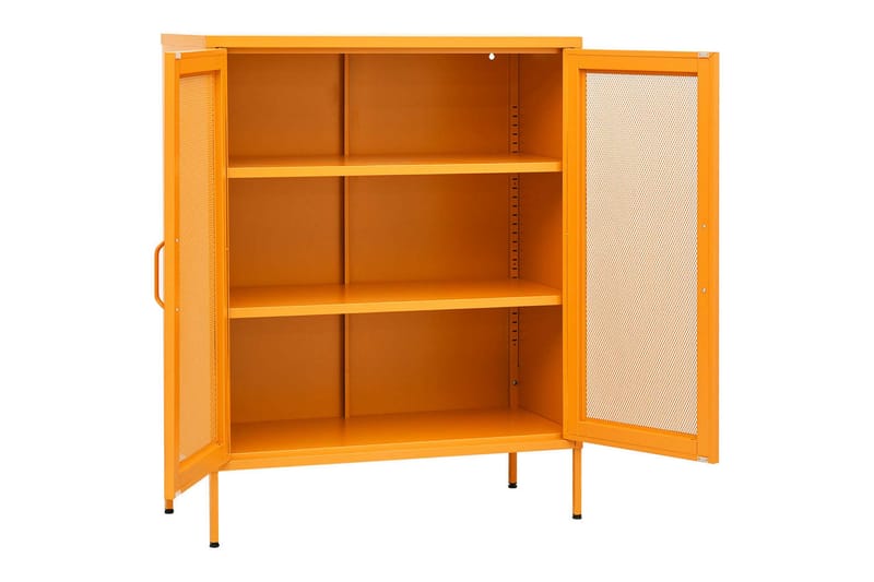 Varastokaappi sinapinkeltainen 80x35x101,5 cm teräs - Säilytys - Kaappi - Säilytyskaappi