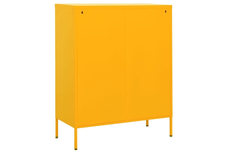 Varastokaappi sinapinkeltainen 80x35x101,5 cm teräs - Säilytys - Kaappi - Säilytyskaappi