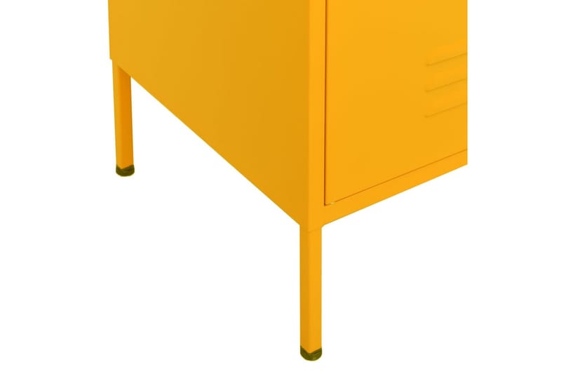 Varastokaappi sinapinkeltainen 80x35x101,5 cm teräs - Säilytys - Kaappi - Säilytyskaappi