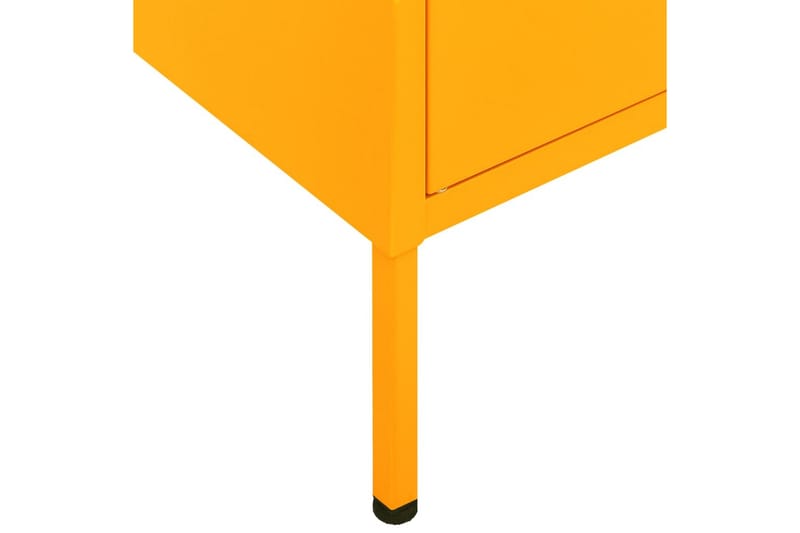 Varastokaappi sinapinkeltainen 80x35x101,5 cm teräs - Säilytys - Kaappi - Säilytyskaappi