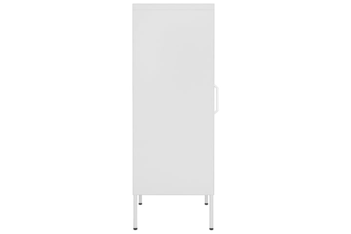 Varastokaappi valkoinen 42,5x35x101,5 cm teräs - Säilytyskaappi - Pukukaappi