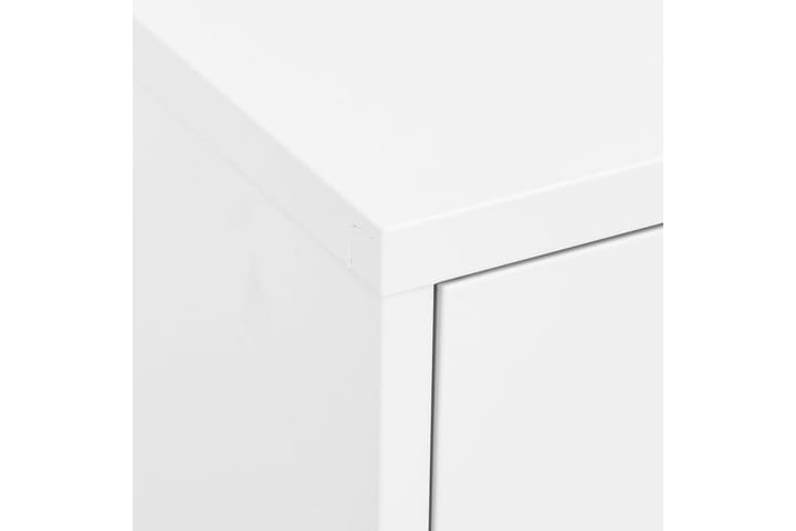 Varastokaappi valkoinen 80x35x101,5 cm teräs - Säilytyskaappi - Pukukaappi