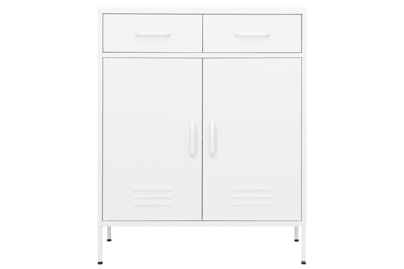 Varastokaappi valkoinen 80x35x101,5 cm teräs - Säilytys - Kaappi - Säilytyskaappi