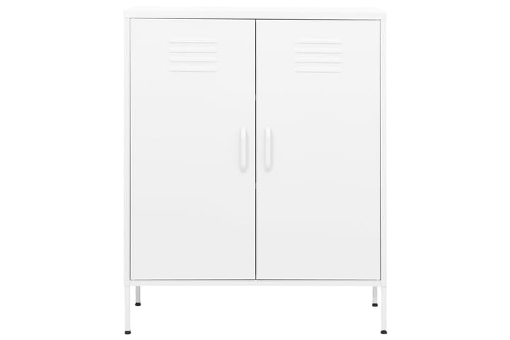 Varastokaappi valkoinen 80x35x101,5 cm teräs - Säilytyskaappi - Pukukaappi