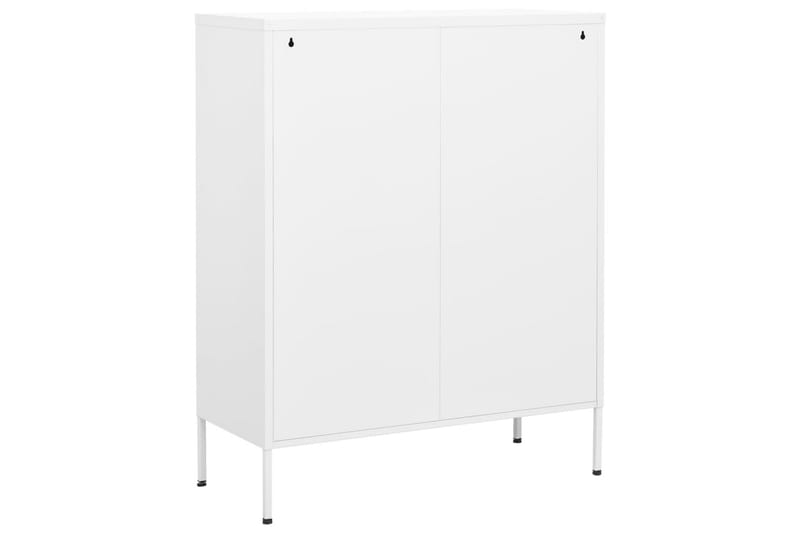 Varastokaappi valkoinen 80x35x101,5 cm teräs - Säilytys - Kaappi - Säilytyskaappi