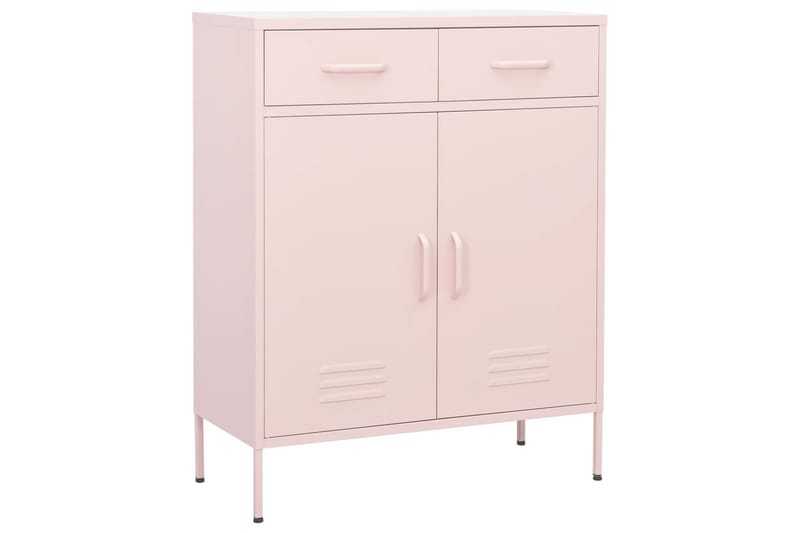Varastokaappi pinkki 80x35x101,5 cm teräs - Säilytys - Kaappi - Säilytyskaappi
