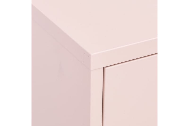Varastokaappi pinkki 80x35x101,5 cm teräs - Säilytys - Kaappi - Säilytyskaappi