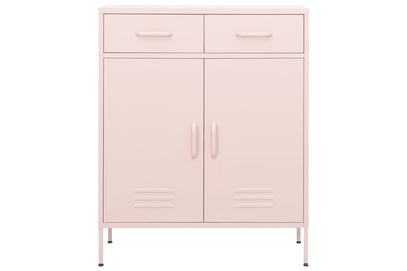 Varastokaappi pinkki 80x35x101,5 cm teräs - Säilytys - Kaappi - Säilytyskaappi