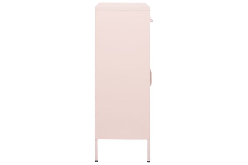 Varastokaappi pinkki 80x35x101,5 cm teräs - Säilytys - Kaappi - Säilytyskaappi