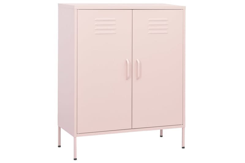 Varastokaappi pinkki 80x35x101,5 cm teräs - Säilytys - Kaappi - Säilytyskaappi
