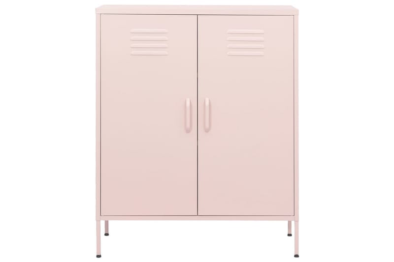 Varastokaappi pinkki 80x35x101,5 cm teräs - Säilytys - Kaappi - Säilytyskaappi