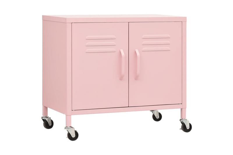 Varastokaappi pinkki 60x35x49 cm teräs - Pinkki - Säilytys - Kaappi - Säilytyskaappi