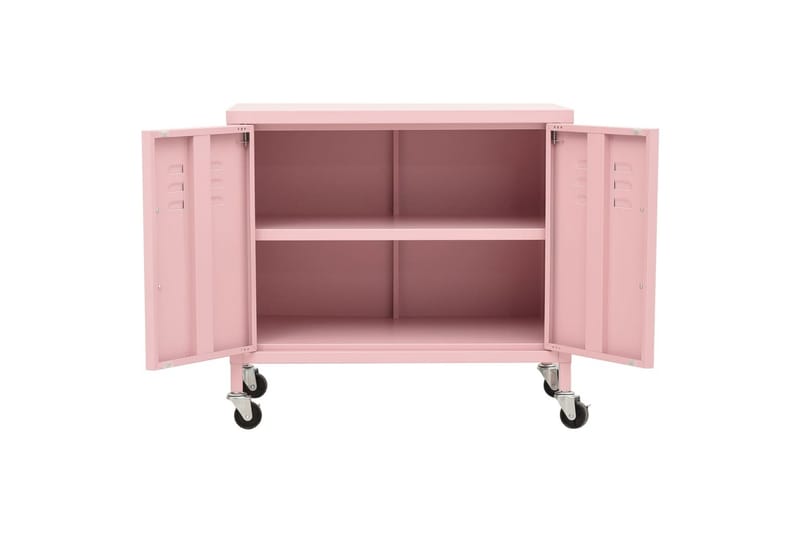 Varastokaappi pinkki 60x35x49 cm teräs - Pinkki - Säilytys - Kaappi - Säilytyskaappi