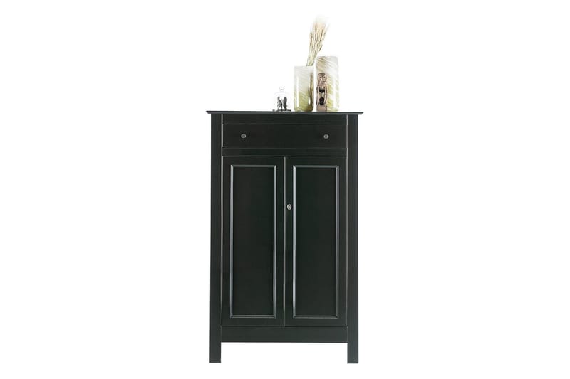 Vitriinikaappi Avilius 93x40 cm - Mänty/Musta - Säilytys - Kaappi - Säilytyskaappi