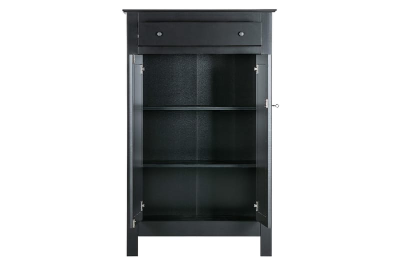Vitriinikaappi Avilius 93x40 cm - Mänty/Musta - Säilytys - Kaappi - Säilytyskaappi