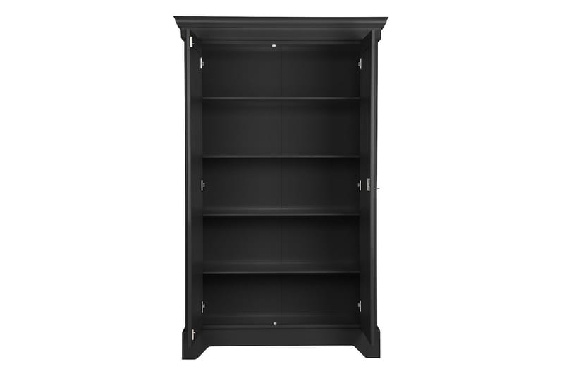 Vitriinikaappi Sibeal 118x47 cm - Mänty/Mattamusta - Säilytys - Kaappi - Säilytyskaappi