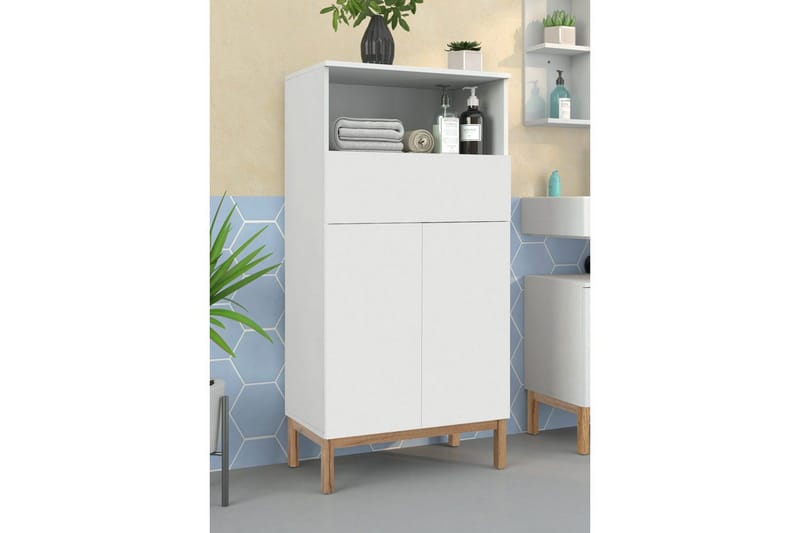 Seinäkaappi Mirza Valkoinen - Valkoinen - Säilytys - Kaappi - Säilytyskaappi