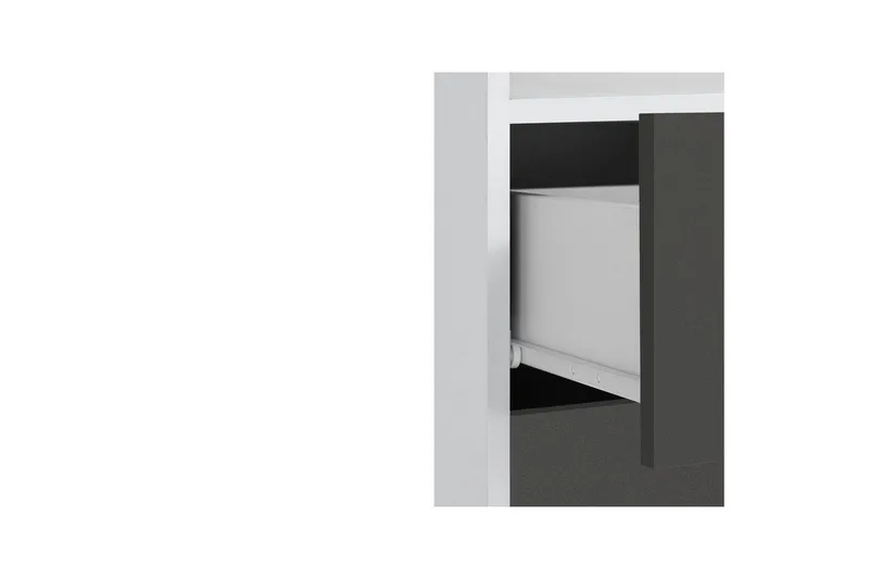 Seinäkaappi Mirza Valkoinen/Antrasiitti - Valkoinen/Antrasiitti - Säilytys - Kaappi - Säilytyskaappi