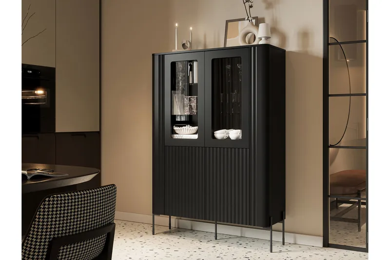 Sherie Vitriinikaappi 110x160 cm, Ruskea