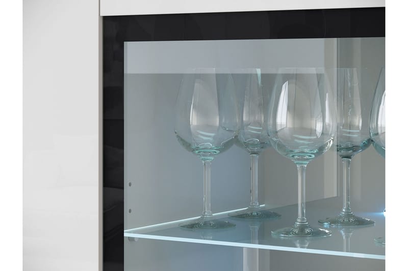 Sherie Vitriinikaappi 120x104 cm - Ruskea - Säilytys - Kaappi - Vitriini