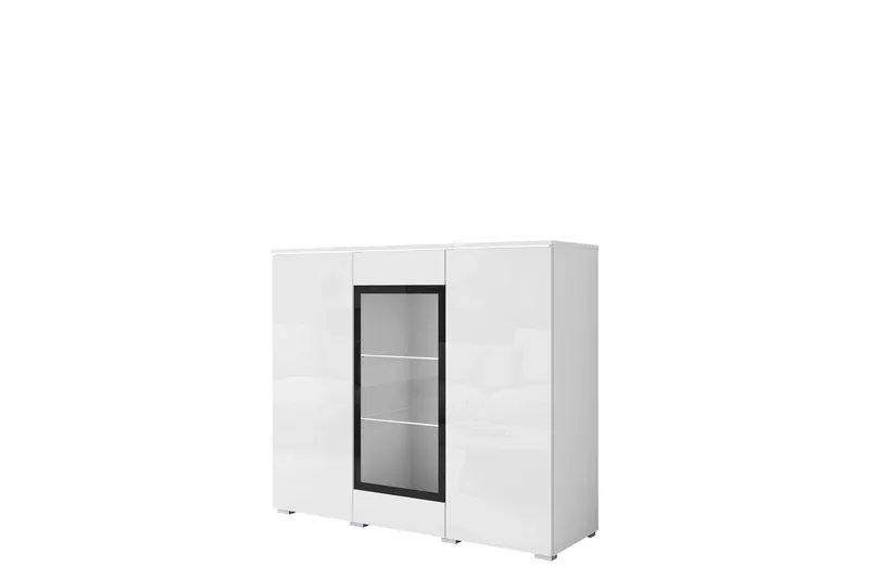 Sherie Vitriinikaappi 120x104 cm, Valkoinen